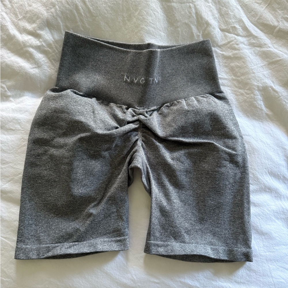 NVGTN Grey Scrunch Butt Shorts